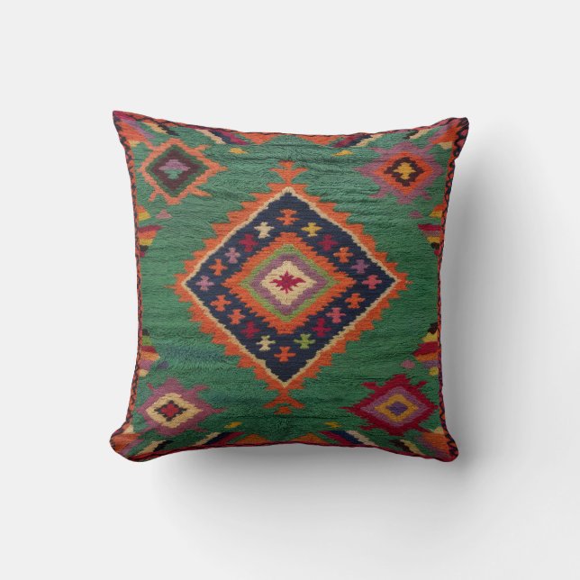 Green Kilim Coussins Canada : Apporter un style mo (Recto)