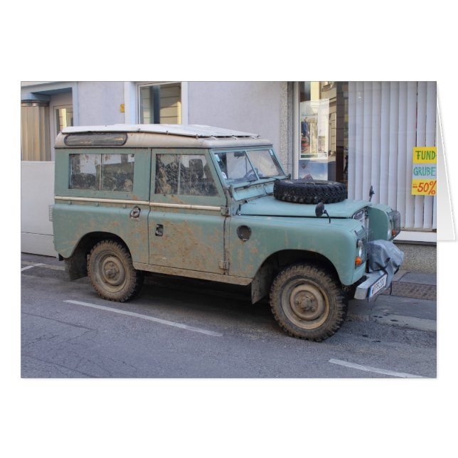 Green Land Rover (Devant horizontal)