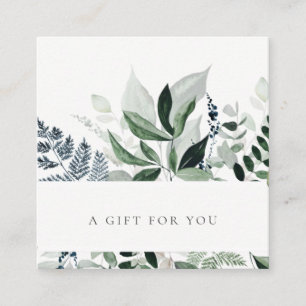 Green Leafy Tropical Foliage Fern Certificat cadea