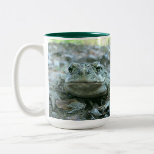 Green Montana Toad Amphibian LG Mug Deux tons