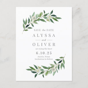 Green No Photo Enregistrer La Date Carte Postale