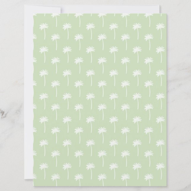 green palm tree scrapbooking paper (Devant)