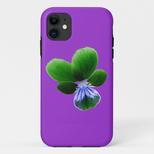 Green Pansy iPhone 5 Coque (Dos)