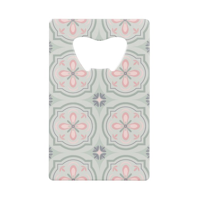 Green Pastel Floral Tiles (Devant)