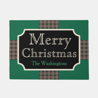 Green Personnalisé Noël Accueil Porte tapis tapis