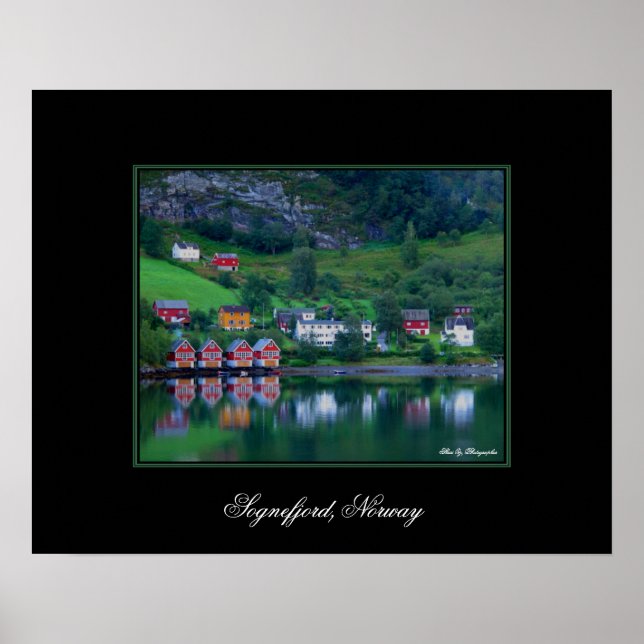 Green Reflections Norvège Poster (Devant)