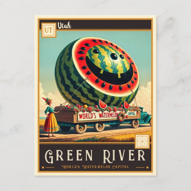 Green River, Utah | Carte Postale Ancienne (Devant)