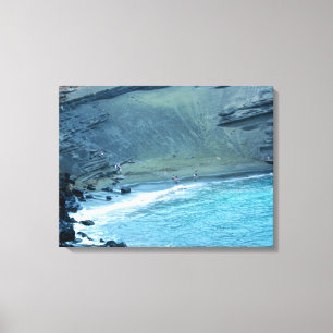 Green Sands Beach Hawaii Toile Enveloppée