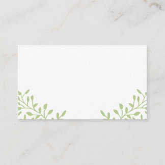Green Secret Garden Mariage Cartes de lieu