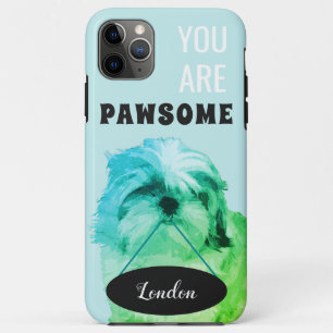 Green Shih Tzu iPhone 11 Pro Max Coque