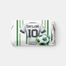 Green Soccer Sports Boy Jersey Anniversaire de enf