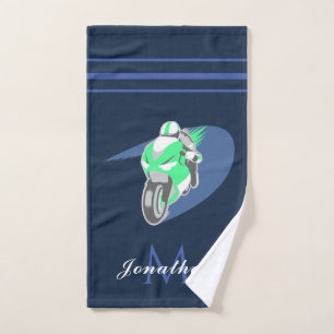 Green Sports Motorbike Extreme Speed Nom personnal