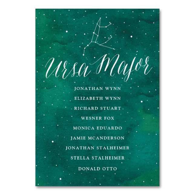 Green Stars Galaxy Siège Carte Carte Ursa Major (Par défaut)