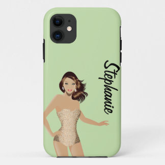 Green Swinsuit Girl Mate ID™ iPhone 5 Coque