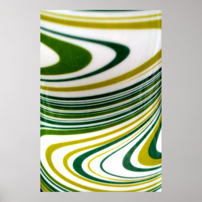 Green Swirl Poster (Devant)