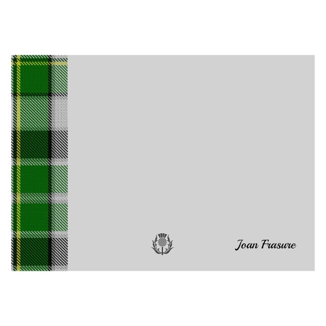 Green Tartan & Scottish Thistle Post-it Notes (Créateur téléchargé)