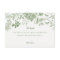 Green Toile Floral Détails Carte Invitation Insert
