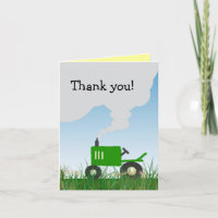 Green Tractor Merci note