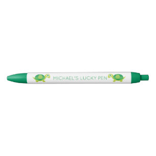 Green Turtle Good Luck Charm Stylo pour Examens et