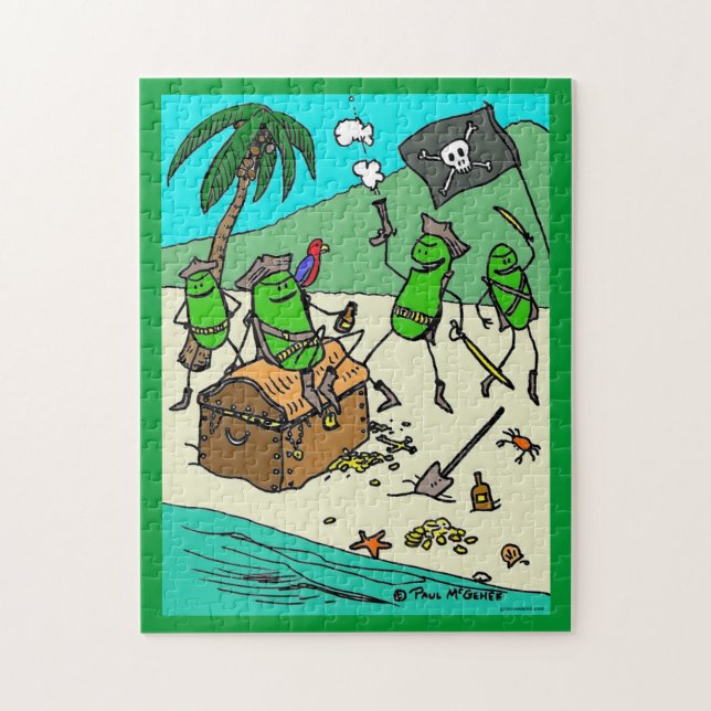 Green Weenii "Pirate Party" Jigsaw Puzzle (Vertical)