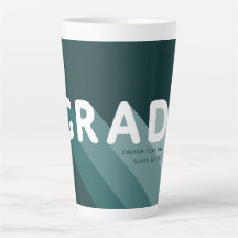 Green White Graduation Custom Cadeau Café Mug