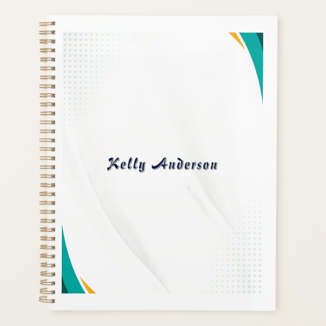 Green & Yellow Modern Pattern with Custom Sign (Devant)