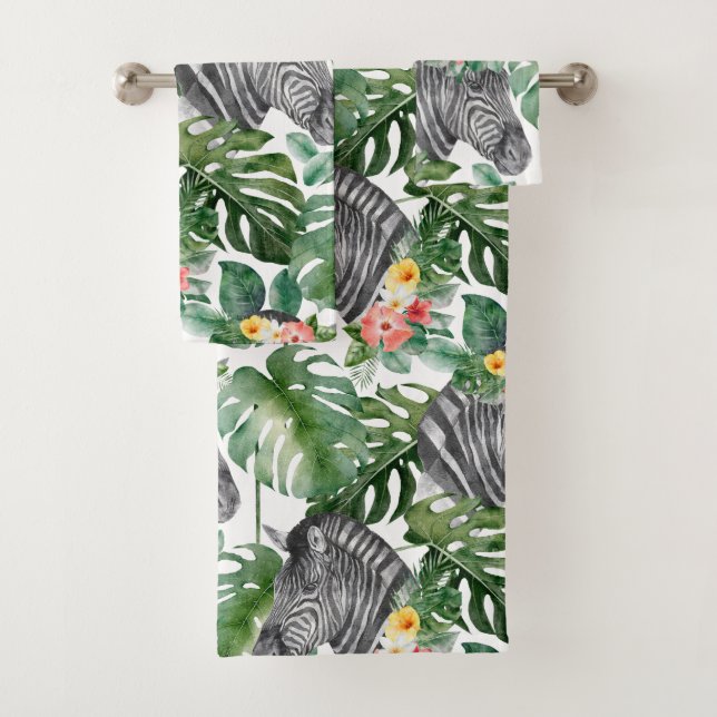 Green Zebra Tropical Trendy Fabulous Motif (En situation)