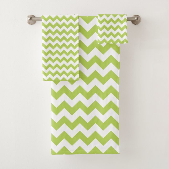 Green Zigzag, Green Chevron, Motif géométrique (En situation)