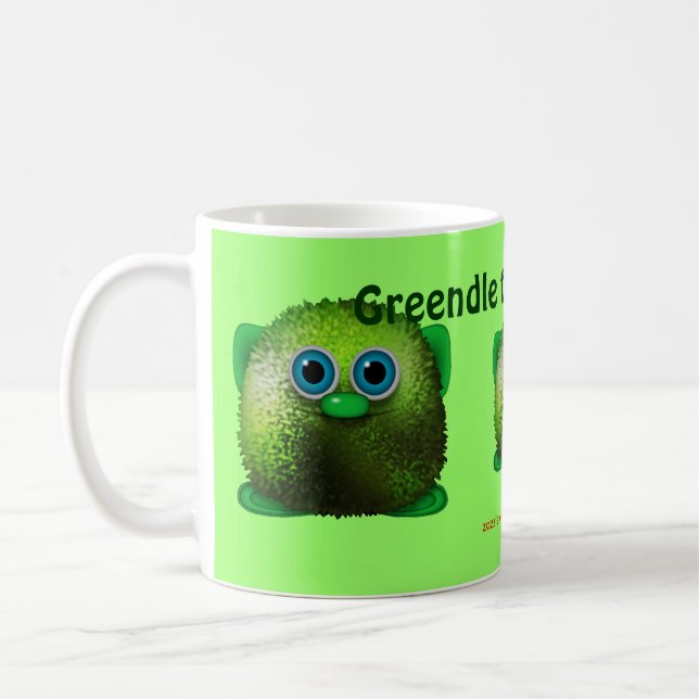 Greendle the Cudly Wuzzy Butt Dring Mug (Gauche)