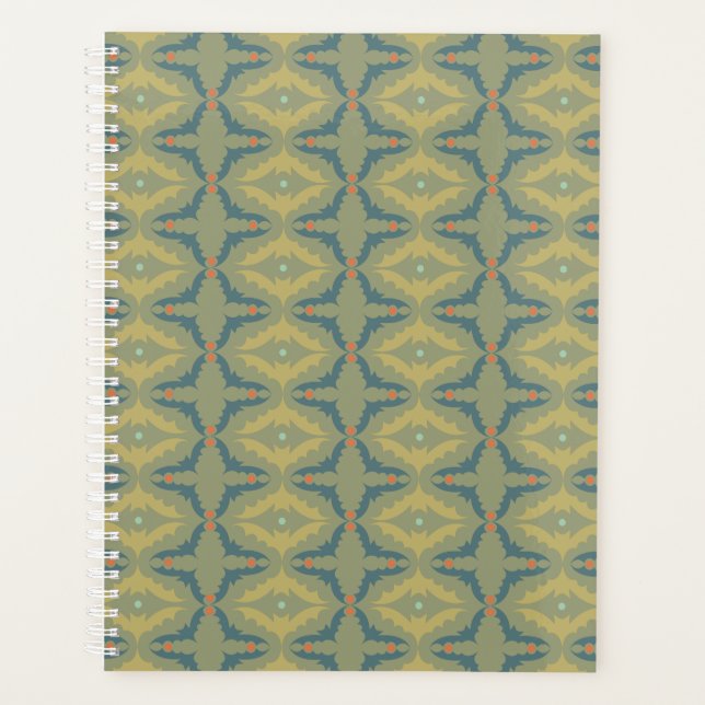 Greenish Retro Vintage Pattern (Devant)