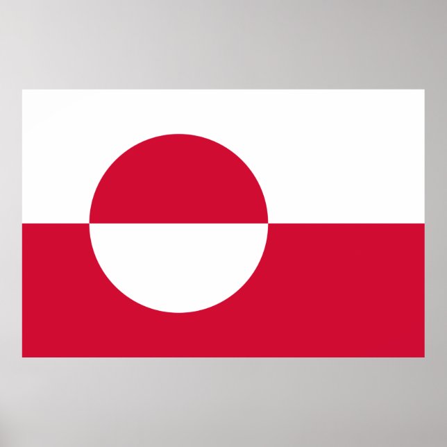 Greenland flag Poster (Devant)
