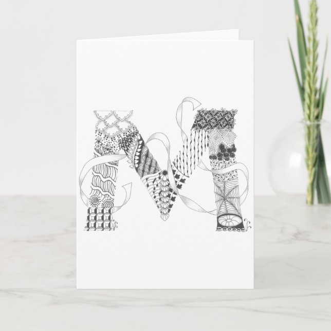 Greeting Card - Zenletter "M" (Devant)