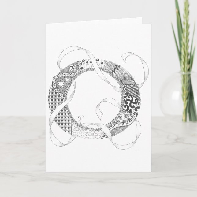Greeting Card - Zenletter "O" (Devant)