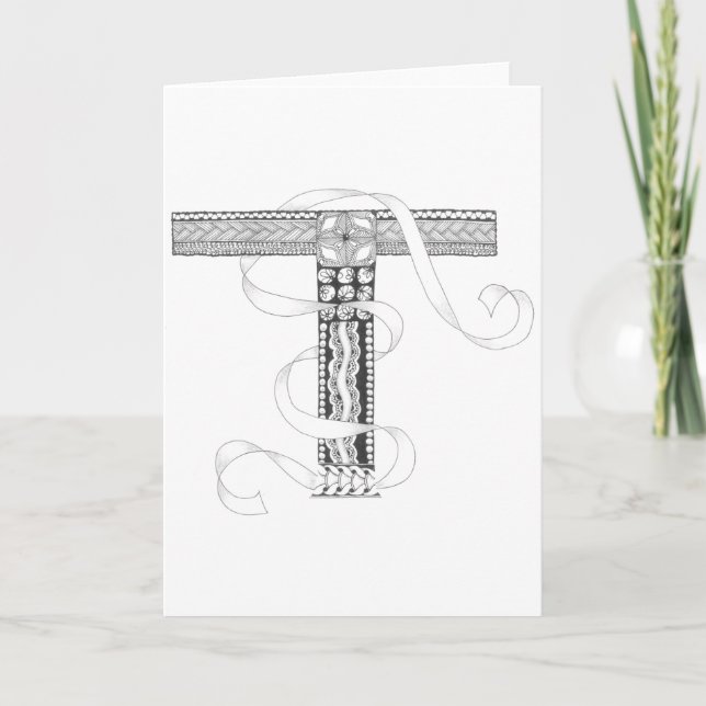 Greeting Card - Zenletter "T" (Devant)