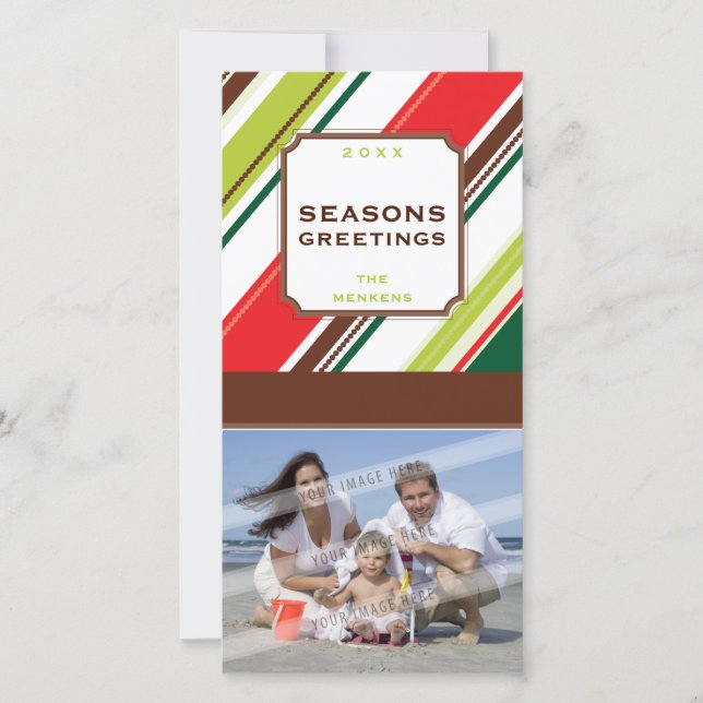 GREETING CARTE PHOTO :: saison rayée P2 (Devant)