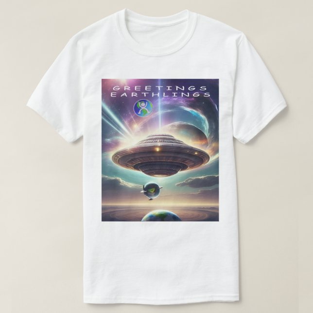 GREETINGS EATHLINGS T-Shirt (Design devant)