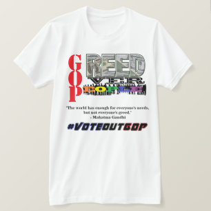GREFFE SUR LES GENS #VOTEOUTGOP T-shirt