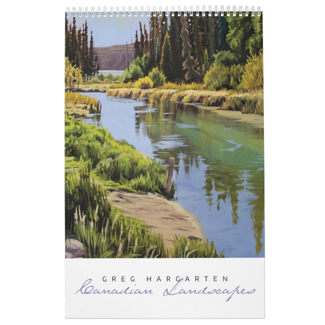 Greg Hargarten Calendrier des paysages canadiens (Protection)