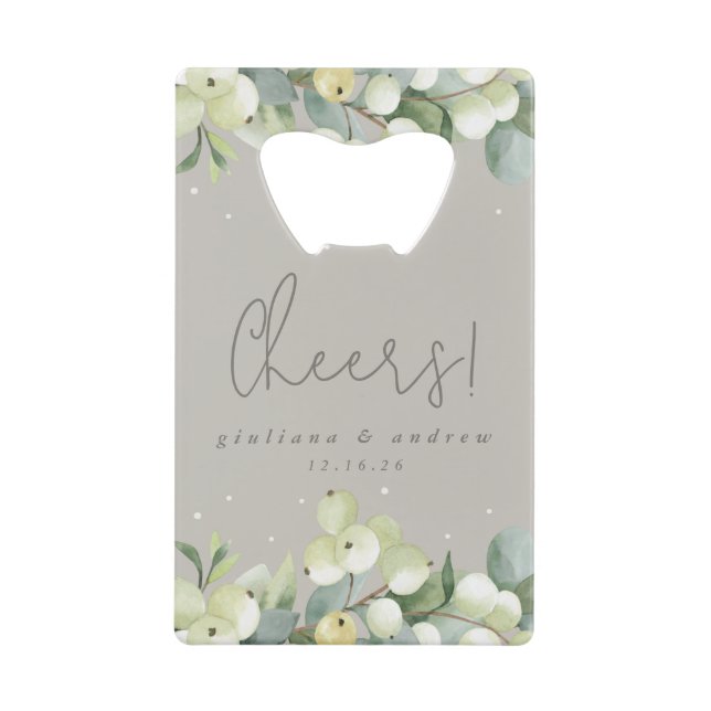 Greige Snowberry+Eucalyptus Mariage d'hiver Mini (Devant)