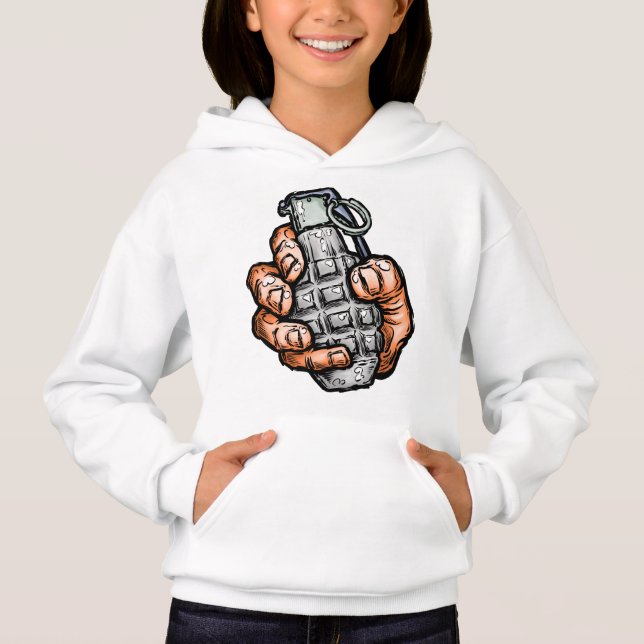 Grenade À La Main En Style Bande Dessinée (Devant)