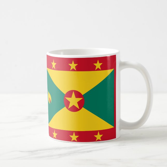Grenade Drapeau Céramique Café Mug (Droite)