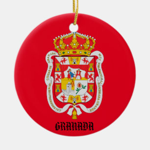 Grenade Espagne Custom Céramique Ornement