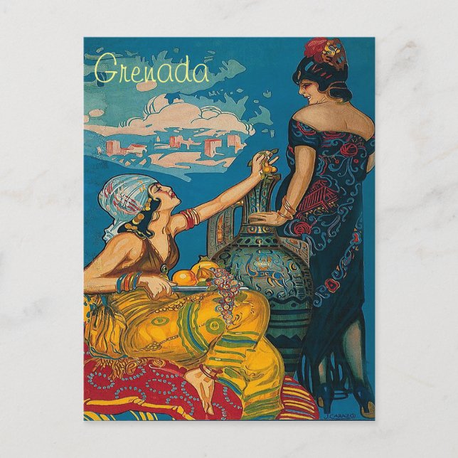 Grenade, Espagne, deux filles, carte postale de vo (Devant)
