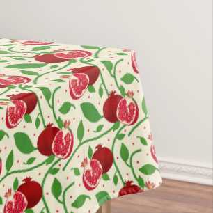 Grenade rouge avec nappe Feuille verte