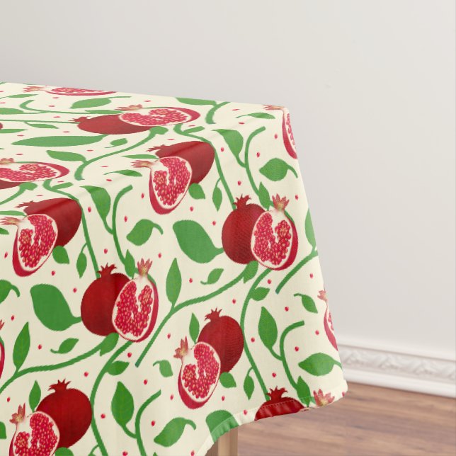 Grenade rouge avec nappe Feuille verte (In Situ)