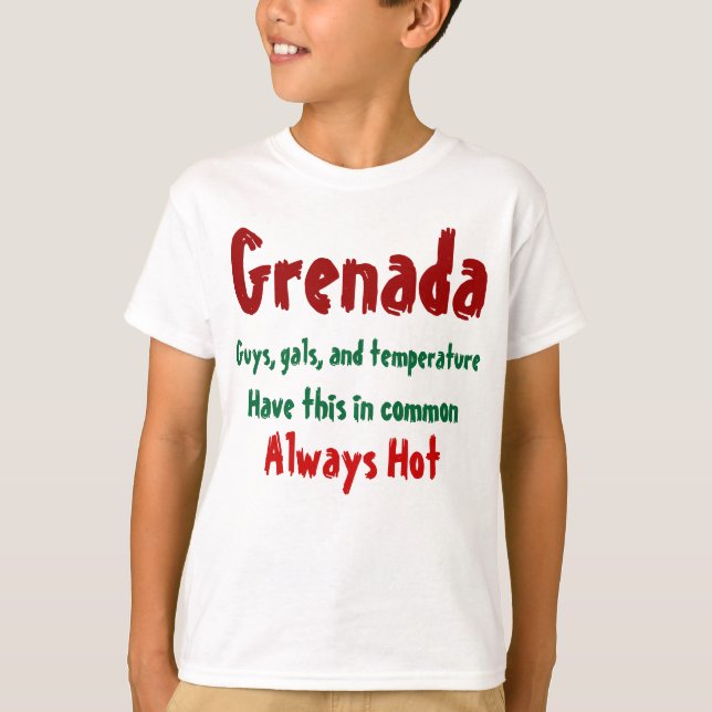 Grenade, t-shirts pour filles chaudes et garçons (Devant)