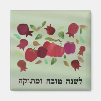 Grenades et pommes Magnets de l'année douce