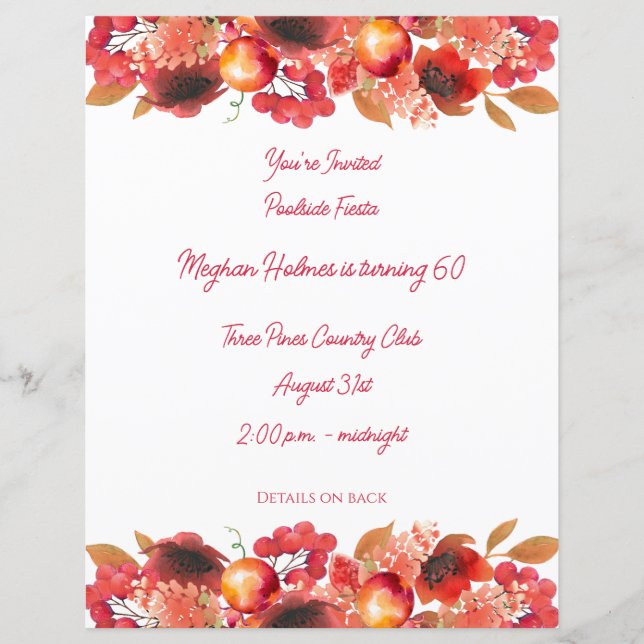 Grenades, Populations et Berries Papeterie (Devant)