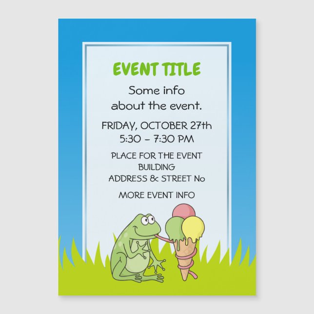 Grenouille à crème glacée (Devant)