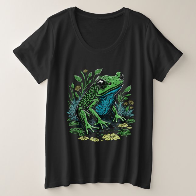 Grenouille à étang détaillée (Design devant)